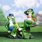 Садовая фигура из полистоуна «Лягушки на качелях», 37×17×38 см - Фото 10