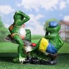 Садовая фигура из полистоуна «Лягушки на качелях», 37×17×38 см - Фото 12