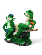 Садовая фигура из полистоуна «Лягушки на качелях», 37×17×38 см - Фото 9