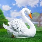 Садовая фигура "Лебедь" белый, 37х25х40см - Фото 2