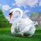 Садовая фигура из полистоуна «Лебедь», 40×37×25 см 1126901 - фото 319850693