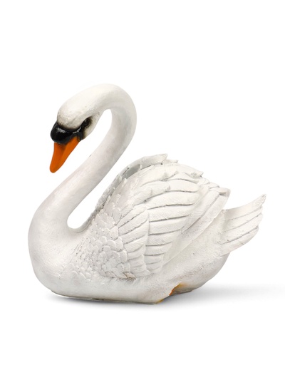 Садовая фигура из полистоуна «Лебедь», 40×37×25 см