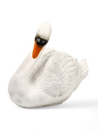 Садовая фигура из полистоуна «Лебедь», 40×37×25 см - Фото 5