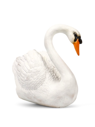 Садовая фигура из полистоуна «Лебедь», 40×37×25 см