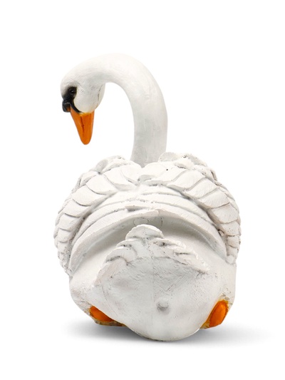 Садовая фигура из полистоуна «Лебедь», 40×37×25 см