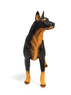 Садовая фигура из полистоуна «Собака Доберман», 45×19×46 см - Фото 4