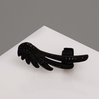 Серьга кафф «Крылья ангела», цвет чёрный - Фото 2