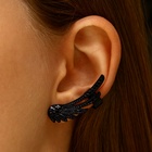 Серьга кафф «Крылья ангела», цвет чёрный - Фото 4