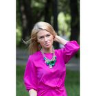 Колье «Весенний шик» лакшери, цвет зелёно-голубой - Фото 2