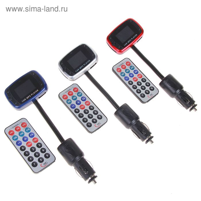 FM - трансмиттер Luazon, 2USB/SD/MicroSD/MP3/WMA, МИКС - Фото 1