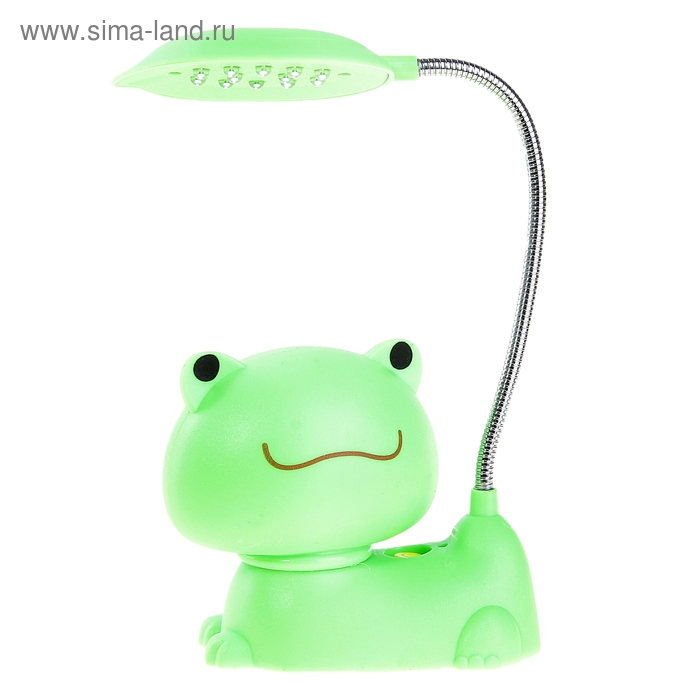 Лампа настольная LED*12 "Лягушонок" h=31 см, зеленый (220V) - Фото 1