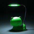 Лампа настольная LED*12 "Лягушонок" h=31 см, зеленый (220V) - Фото 2
