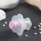 Шприц-пресс для заполнения начинкой и удаления сердцевины кексов Доляна, 6.5×4.5×3 см, прозрачный, розовый - Фото 1