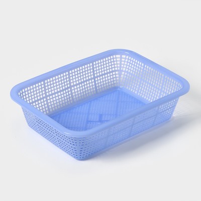 Корзина для хранения, пластик, синяя