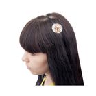 ободок для волос "Стиль" зеркальный декор ромашка - Фото 2