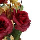 композиция 18 см круглый горшок цветной розы - Фото 2