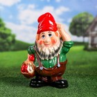 Садовая фигура "Гном с корзиной", разноцветная, 39 см, микс - Фото 2