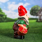 Садовая фигура "Гном с корзиной", разноцветная, 39 см, микс - Фото 4