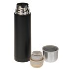 Термос "Гильза" с кружкой, 500 мл, 7х24 см, черный - Фото 4