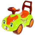 Толокар «Львёнок» с гудком-пищалкой, цвет салатовый - Фото 1
