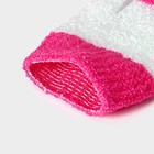 Мочалка-перчатка массажная Доляна, 14×18 см, полосатая, цвет МИКС - фото 187628
