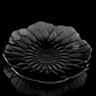 Тарелка "Лотос" чёрная, 24 × 24 × 3 см - Фото 2