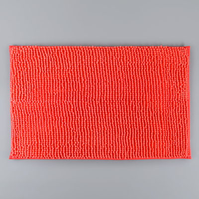 Коврик для дома Доляна «Букли», 50×80 см, цвет коралловый
