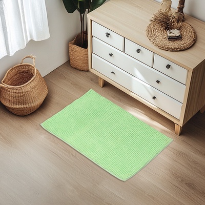 Коврик для дома Доляна «Букли», 50×80 см, зелёный