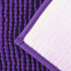 Коврик для ванной Доляна «Букли», 50×80 см, цвет фиолетовый - Фото 2