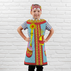 Карнавальный костюм, раскраска "Царь", фартук + восковые карандаши 6 цв - Фото 1