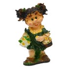 Садовая фигура "Гном девочка с цветами" большая 30х29х58см МИКС - Фото 12