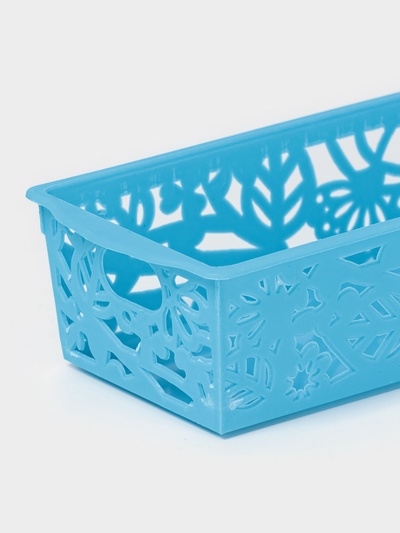 Корзина для хранения «Птицы», пластик, 25×8.5×5 см, МИКС