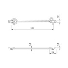 Крючок ветровой (мод.107-2), цвет золото - Фото 2