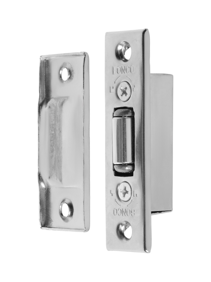 Фиксатор дверной, роликовый, цвет хром - Фото 1