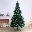 Искусственная ёлка с шишками и инеем «Зимнее волшебство. Шик», 240 см, d нижнего яруса, 125 см, 1496 ПВХ веток на крючках - Фото 2