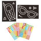 Аппликация наклейками "Очки, телефон" - Фото 1