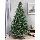 Искусственная ёлка с шишками, ягодами «Зимнее волшебство. Виктория», 300 см, d нижнего яруса 160 см, 3008 смешанные ветки на крючках, 26 ярусов - Фото 1