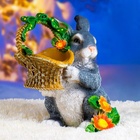 Садовая фигура из полистоуна «Зайка с лукошком», 33.5×28×28 см - Фото 10