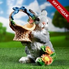 Садовая фигура из полистоуна «Зайка с лукошком», 33.5×28×28 см - Фото 15