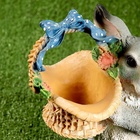 Садовая фигура из полистоуна «Зайка с лукошком», 33.5×28×28 см - Фото 18