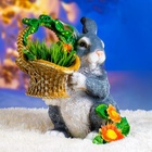 Садовая фигура из полистоуна «Зайка с лукошком», 33.5×28×28 см - Фото 12