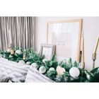 Гирлянда хвойная новогодняя «Зимнее волшебство. Иней», ёлочная, 270 см, d=30 см, 220 веток - Фото 3