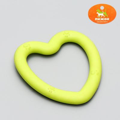 Игрушка жевательная "Сердце", TPR, 8 х 7,5 см, микс цветов
