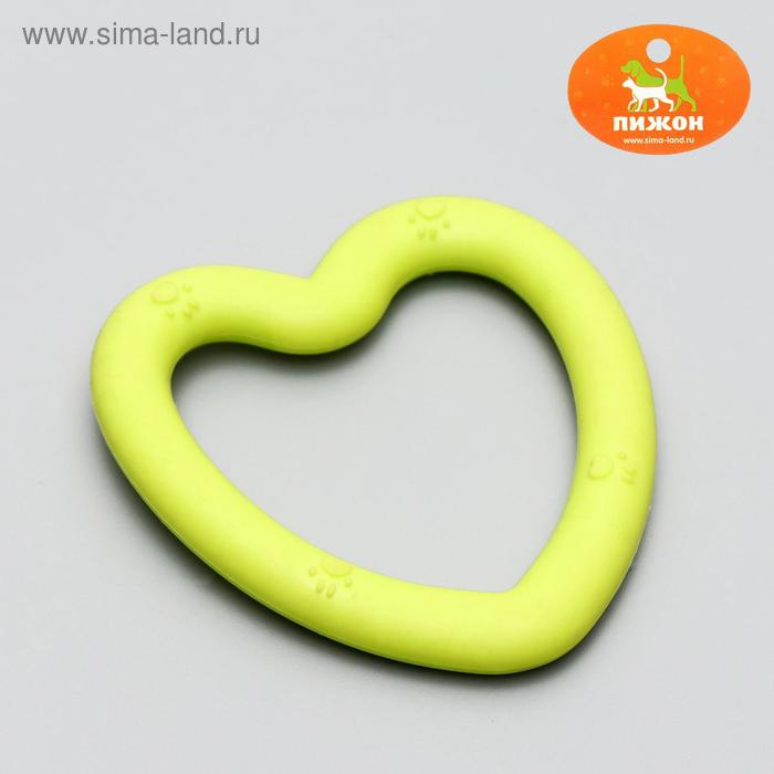 Игрушка жевательная "Сердце", TPR, 8 х 7,5 см, микс цветов - Фото 1