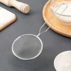 Сито для просеивания Доляна «Помощник», d=8.5 см, нержавеющая сталь - Фото 1