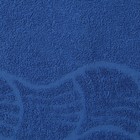 Полотенце махровое "Волна", размер 50х90 см, 300 гр/м2, цвет синий - Фото 3