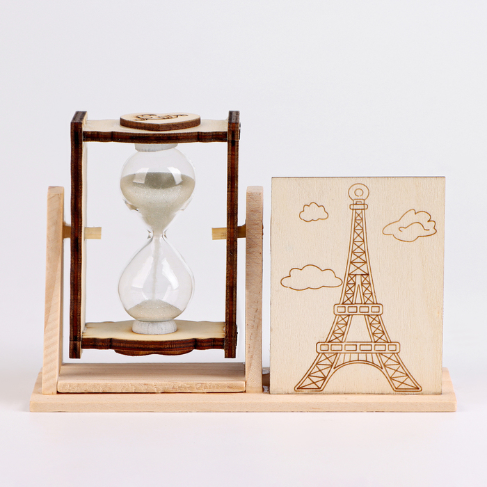 Песочные часы "Башня", сувенирные, с карандашницей, 10 х 13.5 см, микс - Фото 1