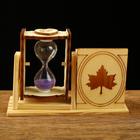 Песочные часы "Кленовый лист", сувенирные, с карандашницей, 10 х 13.5 см, микс - фото 8252480