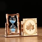 Песочные часы "Кленовый лист", сувенирные, с карандашницей, 10 х 13.5 см, микс - фото 8252483