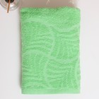 Полотенце махровое "Волна", размер 50х90 см, 300 гр/м2, цвет светло-зелёный - Фото 4